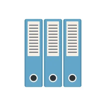 Notary folders icon flat isolated Stock Illustration