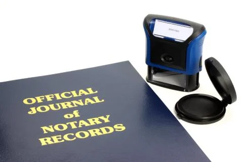 Notary Journal Stock Photos