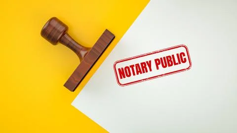 NOTARY PUBLIC Stock Illustration