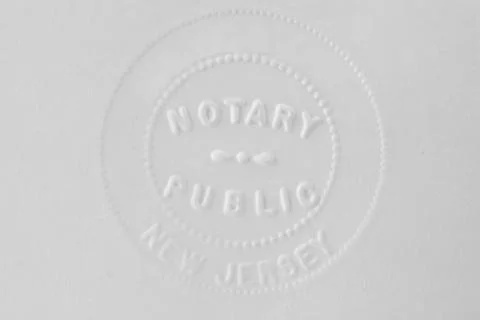 Notary stamp Stock Photos