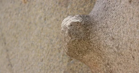 Notch on a Stone Block of a Wall in Cuzco Video stock 78704564