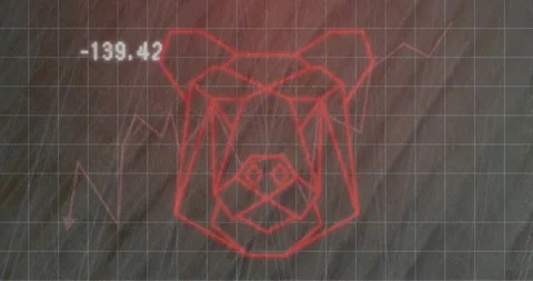 Notch-triggered red wireframe head drawi... | Stock Video | Pond5