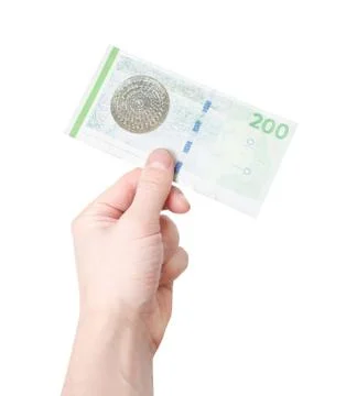 A note of 200 danish kroner Stock Photos