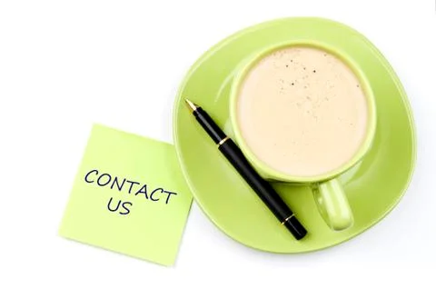 Note and coffee Fotos Stock