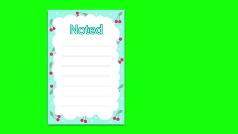 Note Animated with Chers - Royalty Free Clip Stock-Footage 337990256