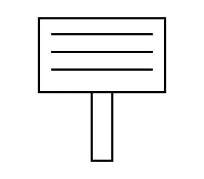 Note board icon illustrated in vector on white background Stock Illustration