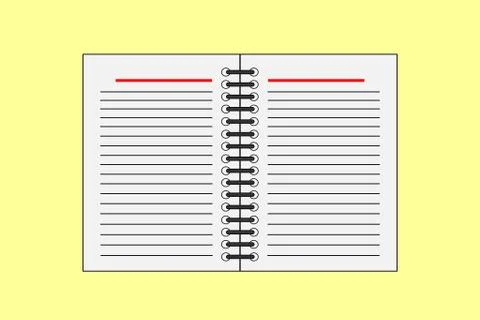 Note book background Stock Illustration