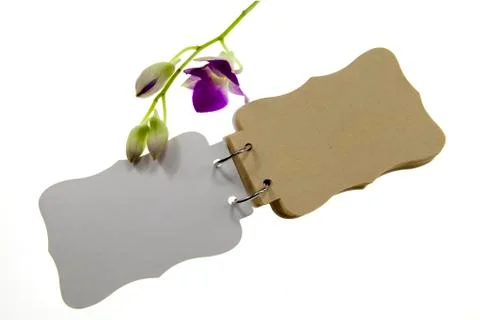 Note book on isolated white background Stock Photos