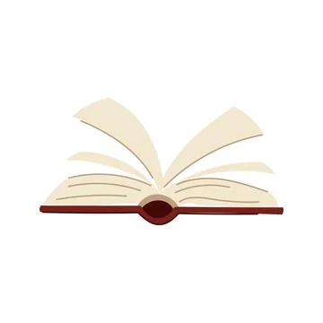 Note book open cartoon vector illustration Stock Illustration