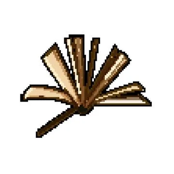 Note book open pixel art vector illustration Stock Illustration