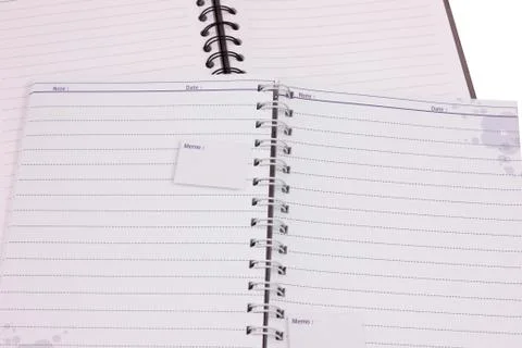 Note book paper Foto stock