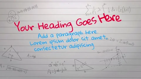 Note Book Titles Stock After Effects