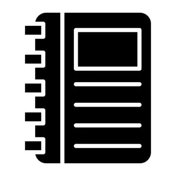 Note book Vector Icon Design Illustration Stock Illustration