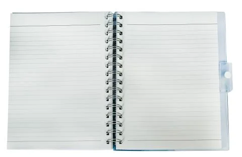 Note book on white blackground Stock Photos