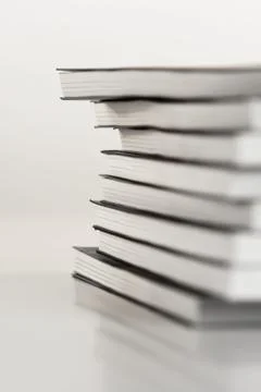 Note books in stack - close-up 스톡 사진