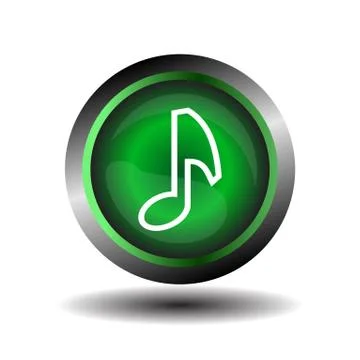 Note button Stock Illustration