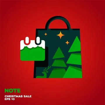 Note Christmas Sale Stock-Illustration