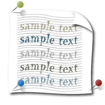 Note for desktop note for desktop, space for text, vector art illustration... Stock Photos