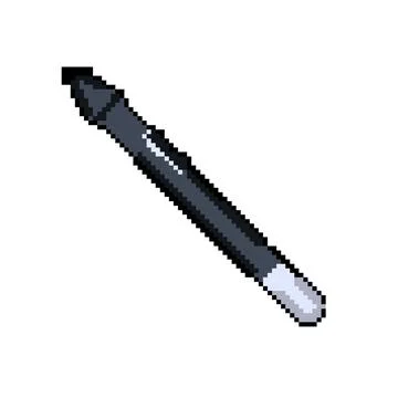 Note digital pen pixel art vector illustration Illustrazione stock