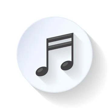 Note flat icon Stock Illustration