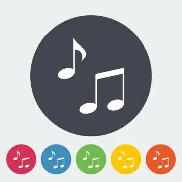 Note flat icon Stock Illustration