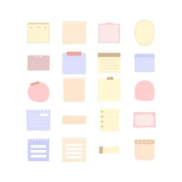 Note hand drawn illustration Stock Illustration