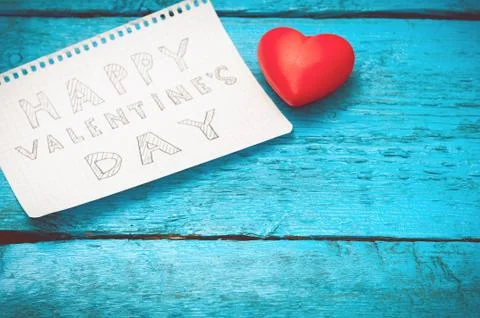 Note Happy Valentine's Day Stock Photos