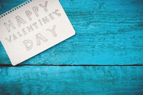 Note Happy Valentine's Day Stock Photos