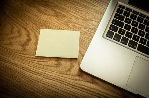 Note at home office Stock Photos
