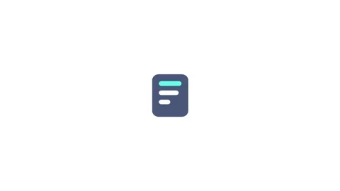Note icon animation for video motion graphics Stock Footage 205199209