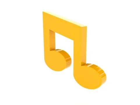 Note icon over white background. Concept 3D illustration. Stock Illustration