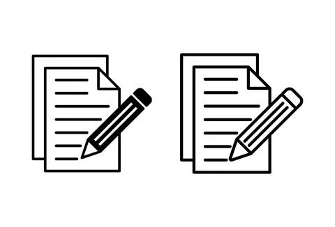 Note icon set. notepad icon vector Illustrazione stock