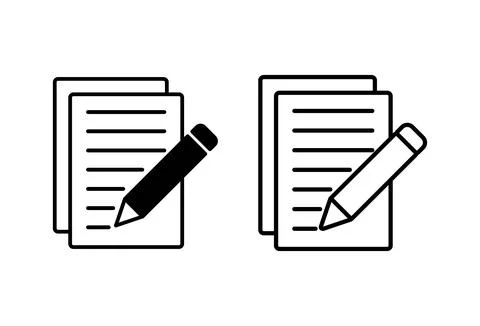 Note icon set. notepad icon vector イラスト素材