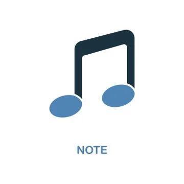Note icon. Simple element illustration. Note pixel perfect icon design from Stock Illustration