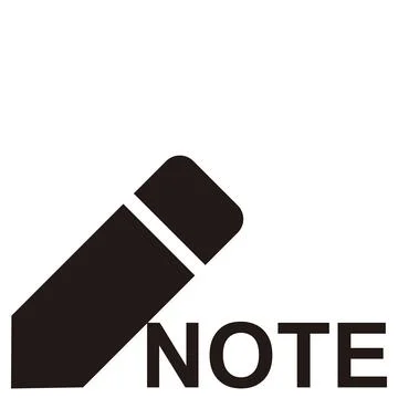 Note icon. Simple illustration of note vector icon for web. Stock Illustration