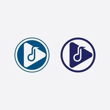 Note Icon Vector illustration design Sound waves, audio, equalizer, abstrac.. Stock Illustration