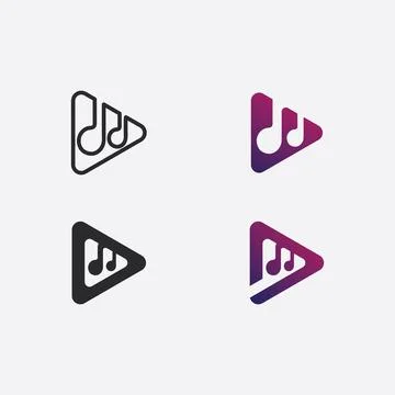 Note Icon Vector illustration design Sound waves, audio, equalizer, abstrac.. Stock Illustration