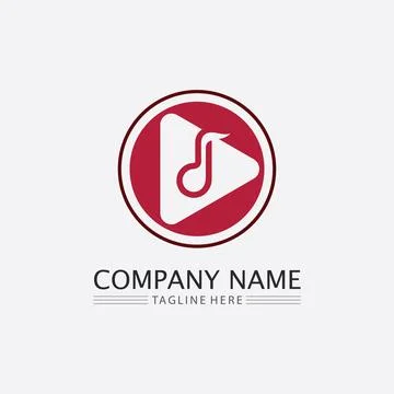 Note Icon Vector illustration design Sound waves, audio, equalizer, abstrac.. Stock Illustration