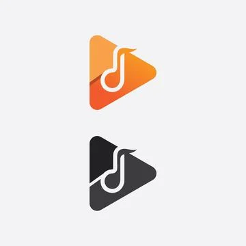 Note Icon Vector illustration design Sound waves, audio, equalizer, abstrac.. Stock Illustration