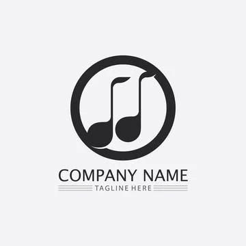 Note Icon Vector illustration design Sound waves, audio, equalizer, abstrac.. Illustrazione stock