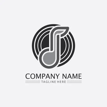 Note Icon Vector illustration design Sound waves, audio, equalizer, abstrac.. Stock Illustration