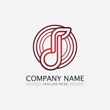 Note Icon Vector illustration design Sound waves, audio, equalizer, abstrac.. Stock Illustration