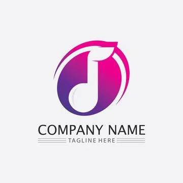 Note Icon Vector illustration design Sound waves, audio, equalizer, abstrac.. Illustrazione stock