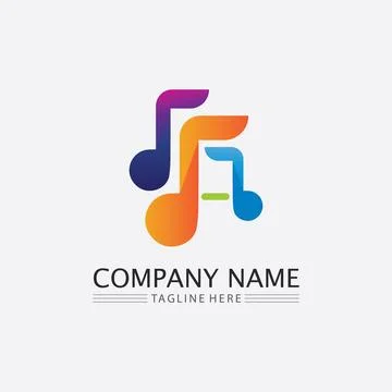 Note Icon Vector illustration design Sound waves, audio, equalizer, abstrac.. Stock Illustration