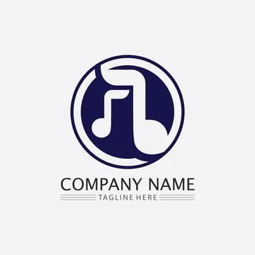 Note Icon Vector illustration design Sound waves, audio, equalizer, abstrac.. Stock Illustration