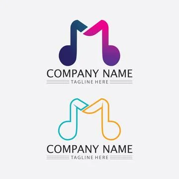 Note Icon Vector illustration design Sound waves, audio, equalizer, abstrac.. Illustrazione stock