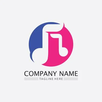 Note Icon Vector illustration design Sound waves, audio, equalizer, abstrac.. Stock Illustration