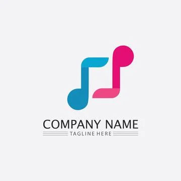 Note Icon Vector illustration design Sound waves, audio, equalizer, abstrac.. Illustrazione stock