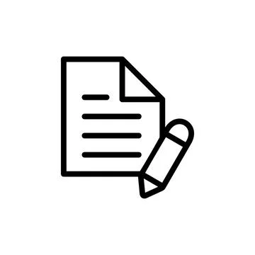 Note icon vector illustration. notepad sign and symbol Illustrazione stock