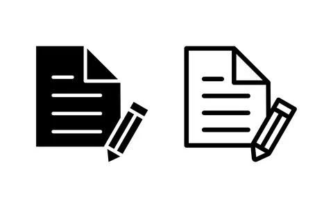 Note icon vector illustration. notepad sign and symbol Stock Illustration